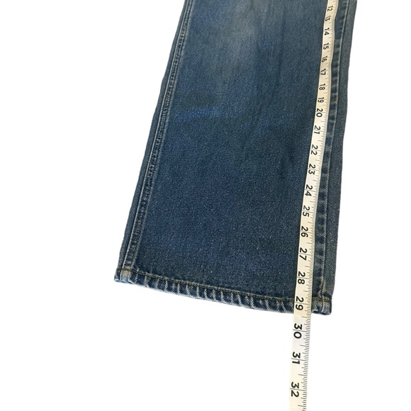 Vintage Squeeze Jeans Carpenter Denim Overalls Women’s Size Medium 34 x 30 - Picture 8 of 12